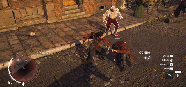 Evie in combat